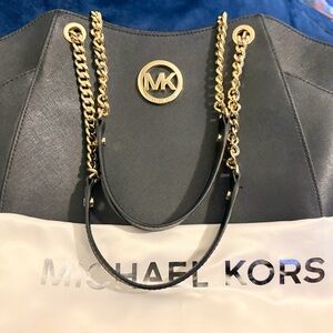 Large Michael Kors black Jet Set